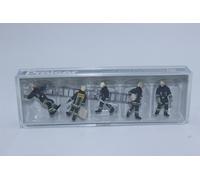 Preiser 10484 Bomberos Con Ropa De Servicio Moderna 5 Figuras H0 1:87 Nuevo