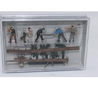Preiser 10495 Leñador Y Tribus Escala H0 Trabajadores Forestales Figuras 1:87