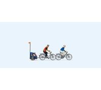 Preiser 10638 Familia Sobre Paseo en Bicicleta, H0