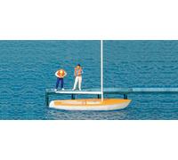 Preiser 10678 Sailors: sailing boat HO 1:87 and figures 2 figures HO