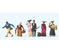 Preiser 12138 Viajeros Y Pasajeros Alrededor De 1900, H0