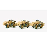 Preiser 16563 Motocicleta Zündapp KS 750, DR 1939-45, 3 Piezas, Kit, H0