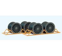 Preiser 17117 Bobinas De Cable, Estructuras Para Carga En Ferrocarril, Kit, H0