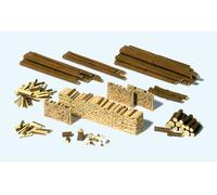 Preiser 17609 Troncos, Leña, Apilamiento De Leña, Kit, H0