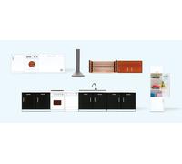 Preiser 17707 Mobiliario De Cocina, 9 Piezas, Modelo Listo, H0