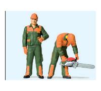 Preiser G 44912 - Moderno Trabajadores Forestales, 2 Figuras (1:22,5 ) Mercancía