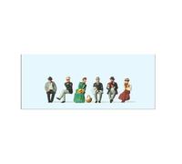 Preiser H0 12190 Figuras de Viajeros Sentados, 1900 (6) Nuevo