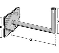 Preisner WWH25Hit - Kit de sujección (250 mm, 3,8 cm)