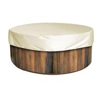 PRELGOSP Cubiertas para Jacuzzi, Cubierta SPA Redondo, Funda Jacuzzi contra el Viento y Los Rayos UV para Gatos Perros Mascotas Niños Interior al Aire Libre,Beige,210 * 30cm