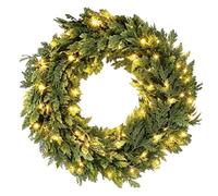 Prelit Christmas Garland LED Prelit Realistic Artificial Cedar
