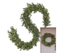Prelit Christmas Garland | LED Prelit Realistic Artificial Cedar | Indoor