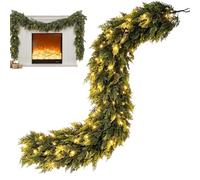 Prelit Christmas Garland - LED Prelit Realistic Artificial Cedar Use