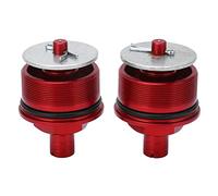 Preload Cap Adjusters | 2 Pcs Front Shock Absorber Bolts for CB400 | Motorcycle Suspension Tuning Kit | Metal Tube Caps (Red)