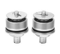 Preload Cap Adjusters | 2 Pcs Front Shock Absorber Bolts for CB400 | Motorcycle Suspension Tuning Kit | Metal Tube Caps (Silver)