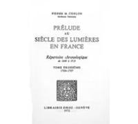 Prélude Au Siècle Des Lumières En France : Répertoire Chronologique De