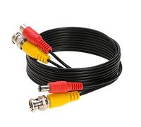 Premade BNC Cable/Cable de vídeo y alimentación para cámara de Seguridad, CCTV, DVR, Sistema de vigilancia, Plug & Play