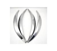 PRemae Protector Bengalas para Guardabarros Labios Embellecedor Arco Cejas para Rueda Coche Antiarañazos, 4 Uds Cromado Cejas Rueda Coche, 9875632413