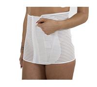 Premamy - Banda para Maternidad, Estilo Reductor, Tejido Transpirable, posparto - Blanco - IV (M)