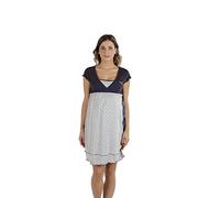 Premamy - Camisa Clinica para Maternidad, Estilo Anudado, Jersey algodón, pre-Post-Parto - Gris - III (S)