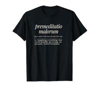 Premeditatio Malorum Definición Latina Filosofía Antigua Camiseta gráfica económica