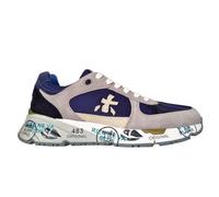 Premiata vintage MASE_6155 azul eléct Sneakers de hombre en tejido y ante