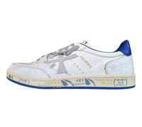 PREMIATA Zapatos Hombre Zapatillas de Cuero y Cuero Crackle Clay_6779 Blanco-Azul, blanco y azul, 42 EU