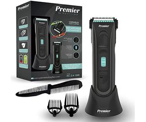 Premier by Bastilipo - Cortapelos Profesional 4 en 1 Hombre Recargable para cabello y barba con accesorios - Máquina Cortar Pelo Inalámbrico - Recortador Pelo Barba - HC-2.4-1200