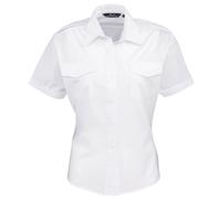 Premier Camisa de Piloto de Manga Corta para Mujer (PC6718)