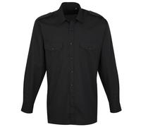 Premier Camisa lisa de manga larga de caballero/hombre Diseño piloto (RW1085)