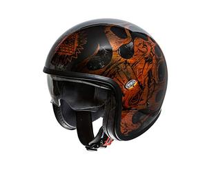 Premier CASCO LE PETIT CLASSIC BD ORANGE CHROMED,NARANJA/NEGRO,S