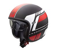 Premier CASCO VINTAGE BL 92 BM,NEGRO/ROJO/BLANCO,XL