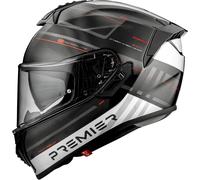 Premier Evoluzione SP, casco integral XS male Mate Negro/Plata/Rojo