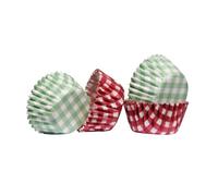 'Premier Housewares - 0805081gingham 100pcs Mini Cupcake casos, papel, colores surtidos