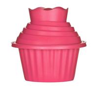 Premier Housewares 104501 - Juego de 3 moldes de Silicona con Forma de Magdalena, 19 x 18 cm, Color Rosa