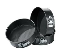 Premier Housewares 506203 - Juego de moldes con Base extraíble para Tartas, 3 Piezas, 22, 24 y 26 cm