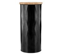 Premier Housewares 507490 Rhombus - Recipiente de Almacenamiento, Color Negro, Grande