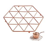 Premier Housewares 507558 Vertex Salvamanteles de Cobre, 22 x 22 x 2 cm