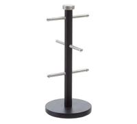 Premier Housewares 508459 - Soporte para 6 Tazas, Color Negro y Plateado