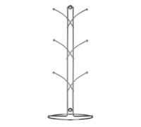 Premier Housewares 509612 - Soporte para 6 Tazas en Forma de árbol, 30 cm, Color Cromo