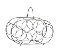 Premier Housewares 509659 - Botellero metálico, Capacidad para 6 Botellas, 38 cm x 16 cm x 23 cm