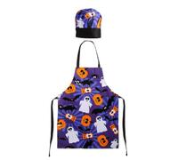 Premier Housewares 5100086 - Juego de Delantal y Gorro de Cocinero Infantil, diseño de Halloween