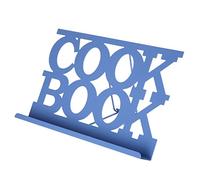 Premier Housewares - Atril para Libro de Cocina esmaltado, Black Parent, Metal, Azul, 18 x 30 x 18 cm