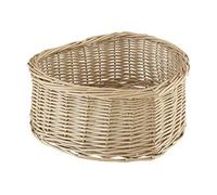 Premier Housewares-Bandeja con Forma de Corazón Willow, Mimbre, Color Gris