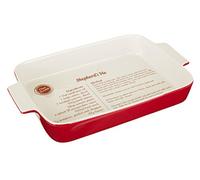 Premier Housewares Bandeja de repostería Cero, Color Rojo, 1,65 l, cerámica, Rojo, 3.2 L