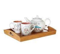 Premier Housewares - Bandeja Rectangular con Asas (bambú), Color Madera