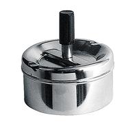 Premier Housewares - Cenicero giratorio (10 x 9 cm), color plateado