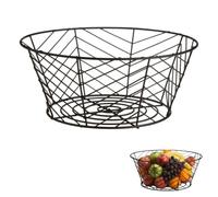 Premier Housewares Cesta de Fruta, Hierro, Negro
