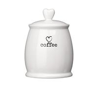 Premier Housewares Charm - Bote para café, color blanco