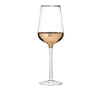 Premier Housewares - Copas de Vino de Horizonte, Claro/Oro, 8 x 8 x 26 cm, Juego de 4