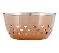Premier Housewares Cuenco con diseño de corazones, oro rosa
